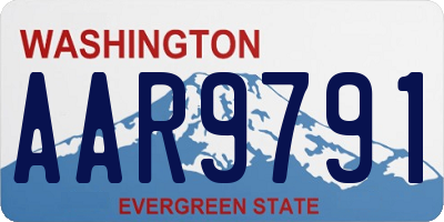 WA license plate AAR9791