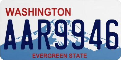 WA license plate AAR9946
