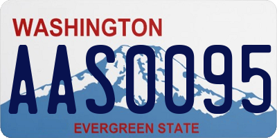WA license plate AAS0095