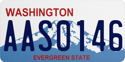 WA license plate AAS0146