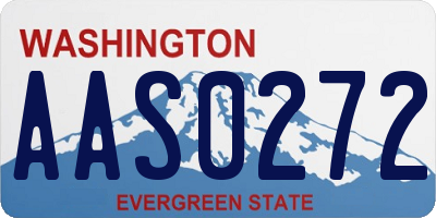 WA license plate AAS0272