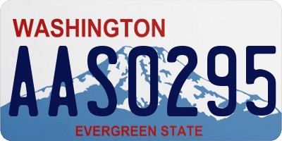 WA license plate AAS0295