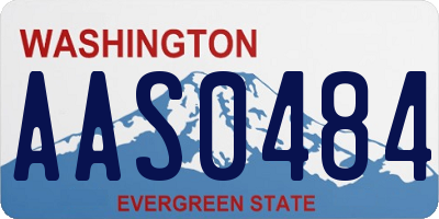 WA license plate AAS0484