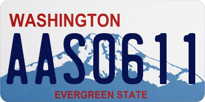 WA license plate AAS0611