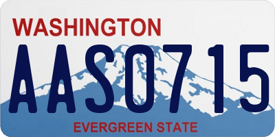 WA license plate AAS0715