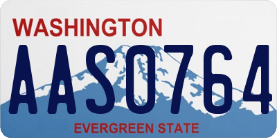 WA license plate AAS0764