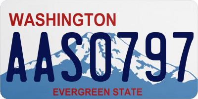 WA license plate AAS0797