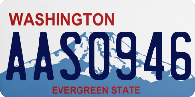 WA license plate AAS0946