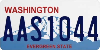 WA license plate AAS1044