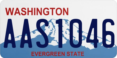 WA license plate AAS1046