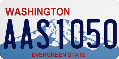 WA license plate AAS1050