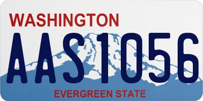 WA license plate AAS1056