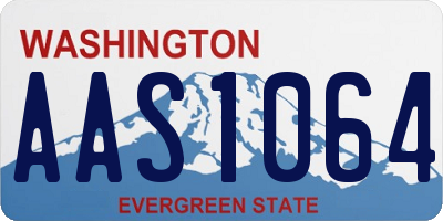 WA license plate AAS1064