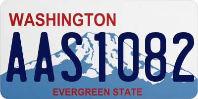 WA license plate AAS1082