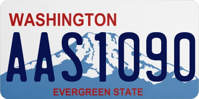 WA license plate AAS1090