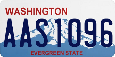 WA license plate AAS1096