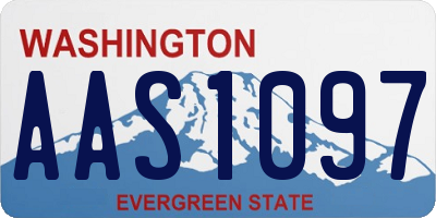 WA license plate AAS1097