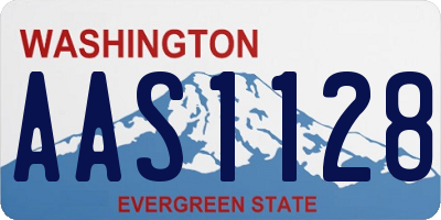 WA license plate AAS1128