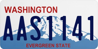 WA license plate AAS1141