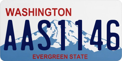 WA license plate AAS1146
