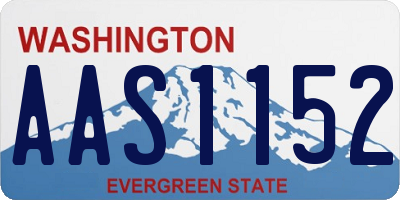 WA license plate AAS1152