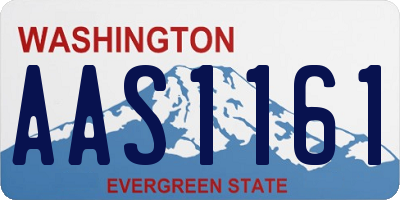 WA license plate AAS1161