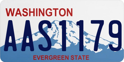 WA license plate AAS1179