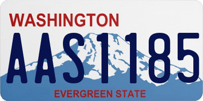 WA license plate AAS1185