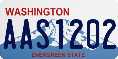 WA license plate AAS1202