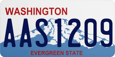WA license plate AAS1209