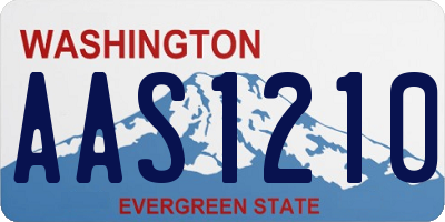 WA license plate AAS1210