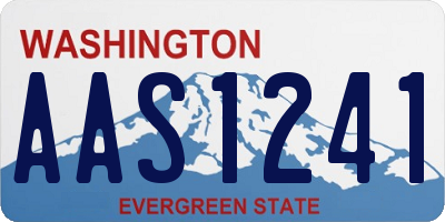 WA license plate AAS1241