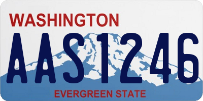 WA license plate AAS1246