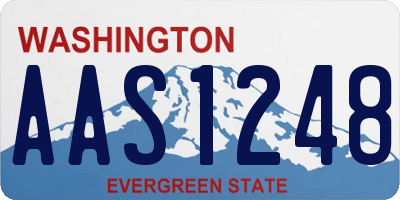 WA license plate AAS1248