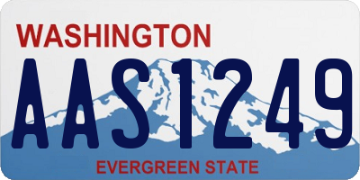 WA license plate AAS1249