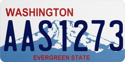 WA license plate AAS1273
