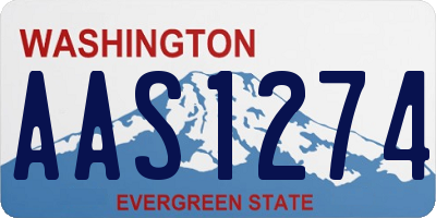 WA license plate AAS1274