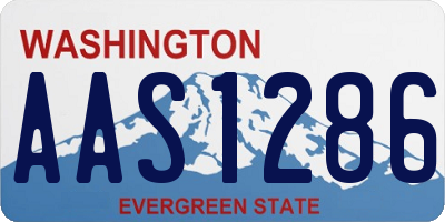 WA license plate AAS1286