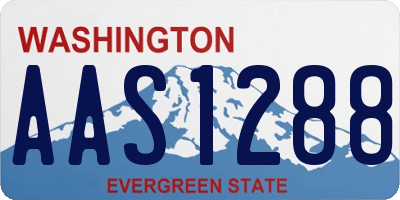 WA license plate AAS1288