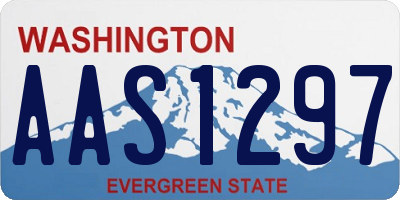 WA license plate AAS1297