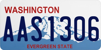WA license plate AAS1306