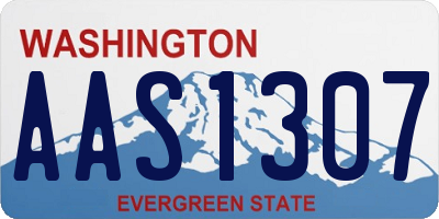 WA license plate AAS1307