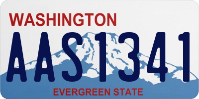 WA license plate AAS1341