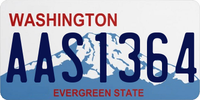 WA license plate AAS1364