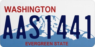 WA license plate AAS1441