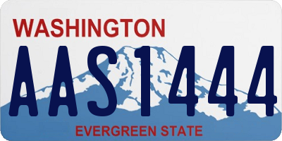 WA license plate AAS1444