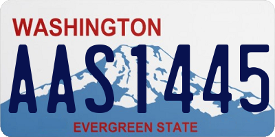WA license plate AAS1445