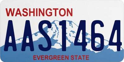 WA license plate AAS1464