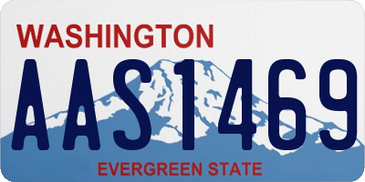 WA license plate AAS1469
