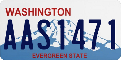 WA license plate AAS1471